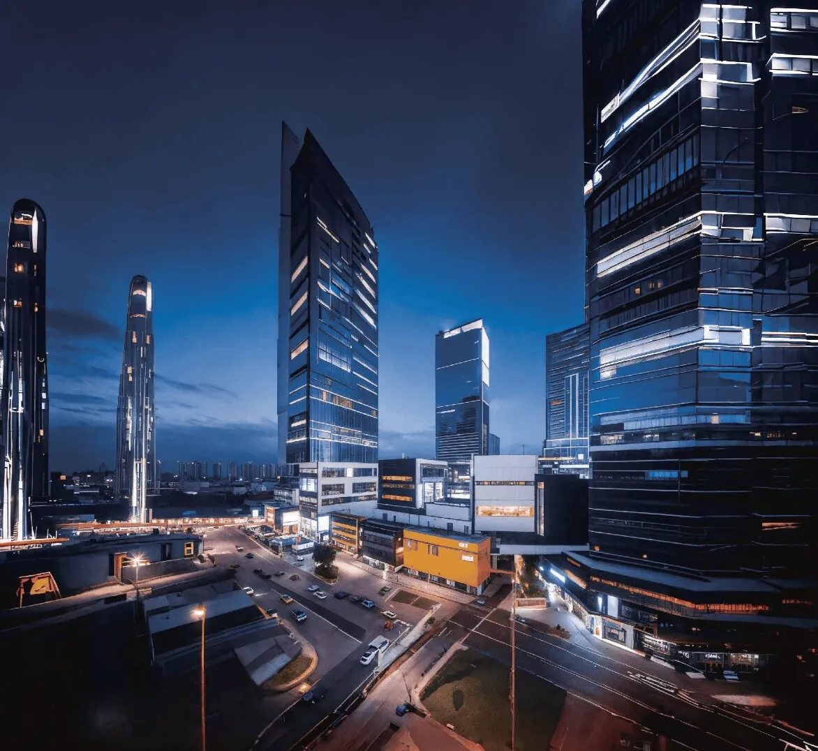 Vue urbaine en Chine moderne